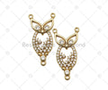 CZ  Night Owl Charm,  Sku#LK567