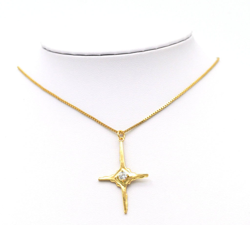 CZ Cross Pendant, SkU#Y626