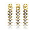 CZ Micro Pave Dainty Gold Bar Diamond Charms, Dainty Charms,Gold Big CZ Charm Pendant,Long Bar Necklace Charms, 5x21mm, Sku#F1342