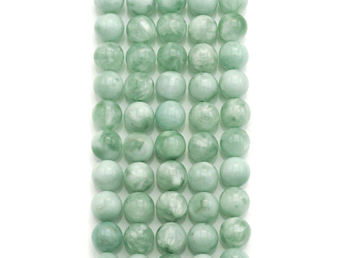 Natural Green Angelite Beads, 6mm/8mm/10mm/12mm Round Smooth Gemstone Beads, Green Angelite, 15.5"Full Strand, sku#U617