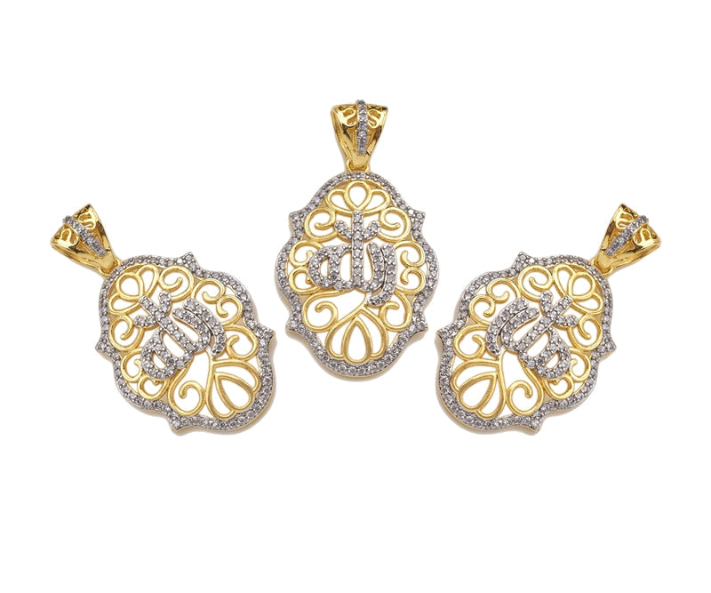 Dual Color Filigree Flower European Type Frame Charms,  21x31mm, Sku#F1277C