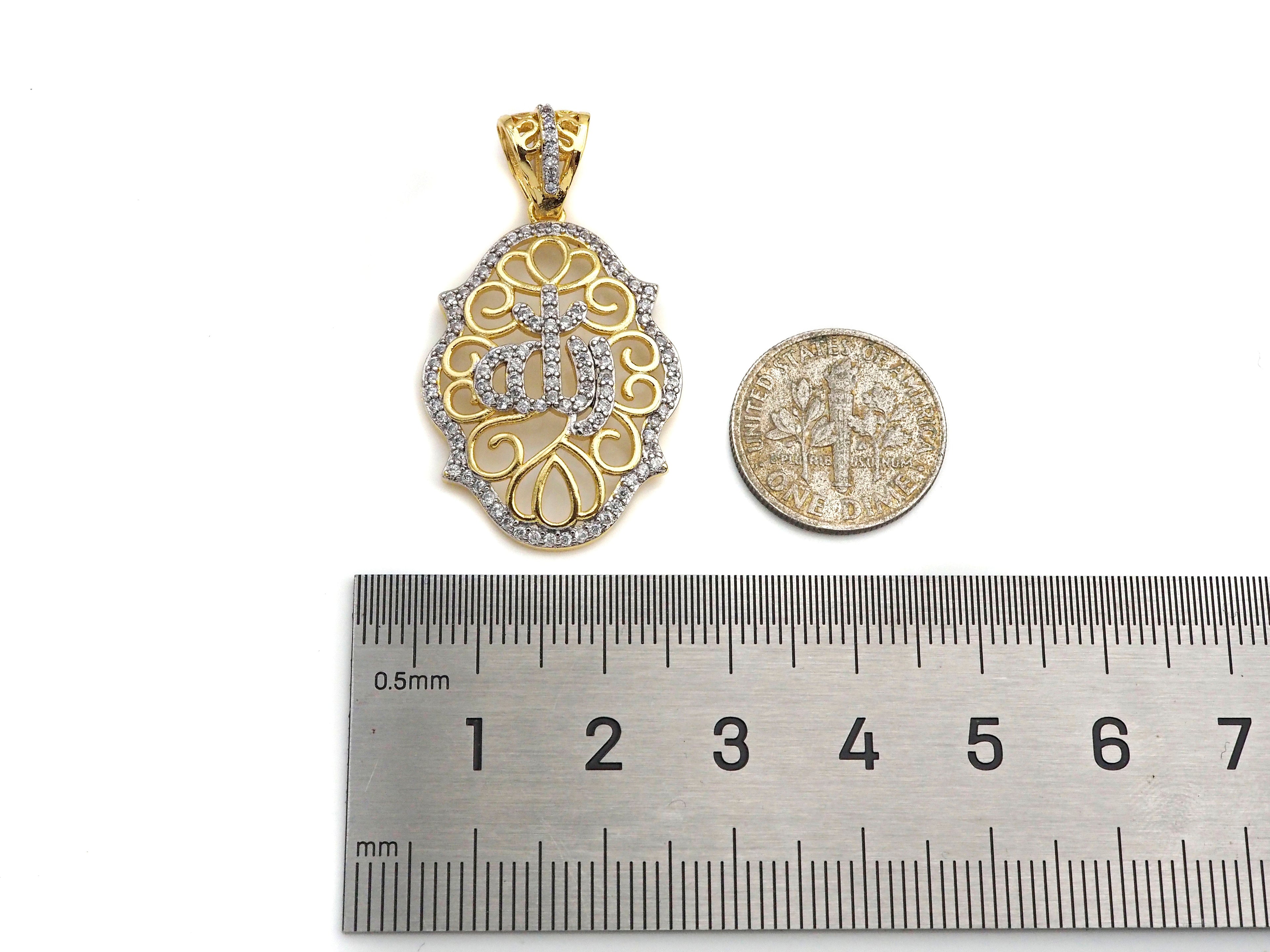 Dual Color Filigree Flower European Type Frame Charms,  21x31mm, Sku#F1277C