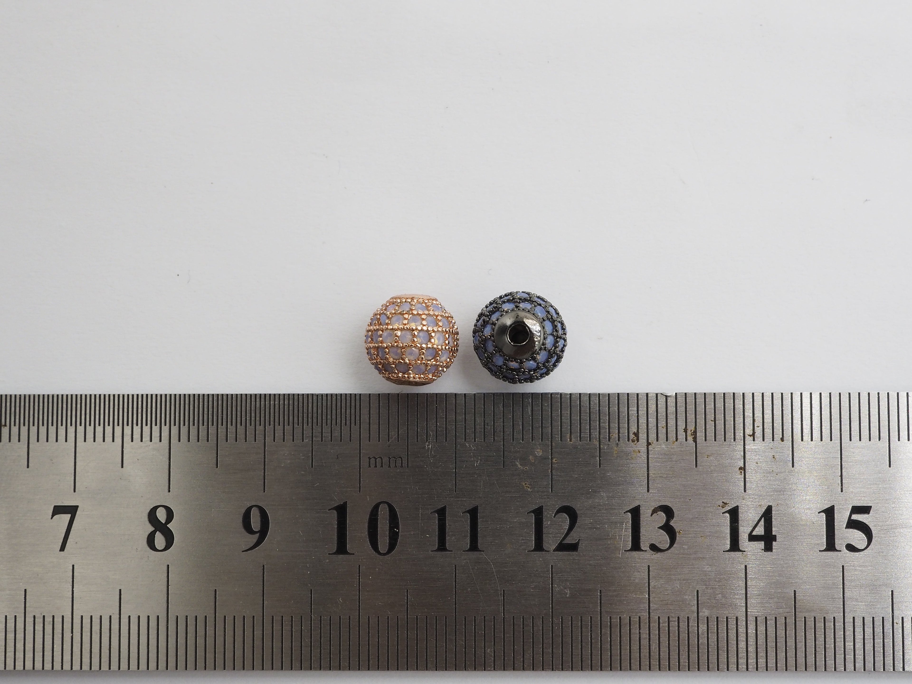 CZ Micro Pave white Opal Round Ball Bead, Cubic Zirconia Pave Beads,  Pave Shamballa Ball beads, CZ Space Beads 8mm/10mm,sku#G409