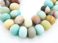 Quality Natural Rondelle Matte Amazonite beads,6x10/8x12mm/15x20,SKU#U231