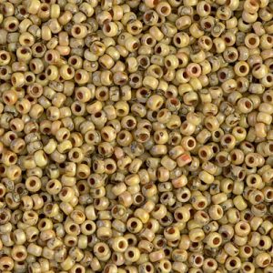 Miyuki 11-4512   11/0  Picasso Matte Canary Yellow Seed Beads - 5 or 10 gm