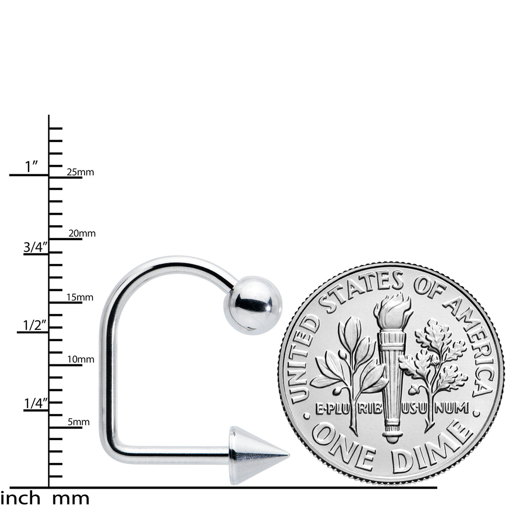 14G Stainless Steel LIPPYLOOP Ball Spike Labret