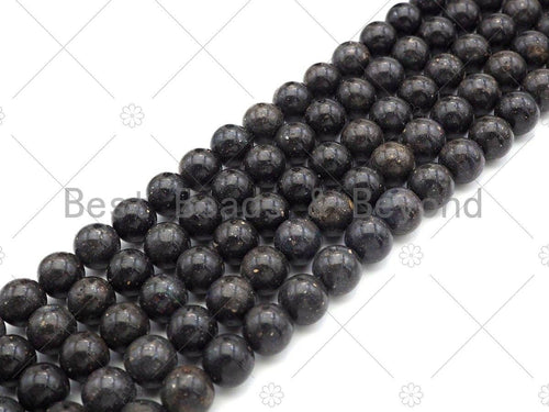 Genuine Rare Australian Black Opal Round Smooth Beads, 6mm/8mm/10mm High Quality Black Opal, Natural Opal, 15.5'' Full Strand, Sku#U1056