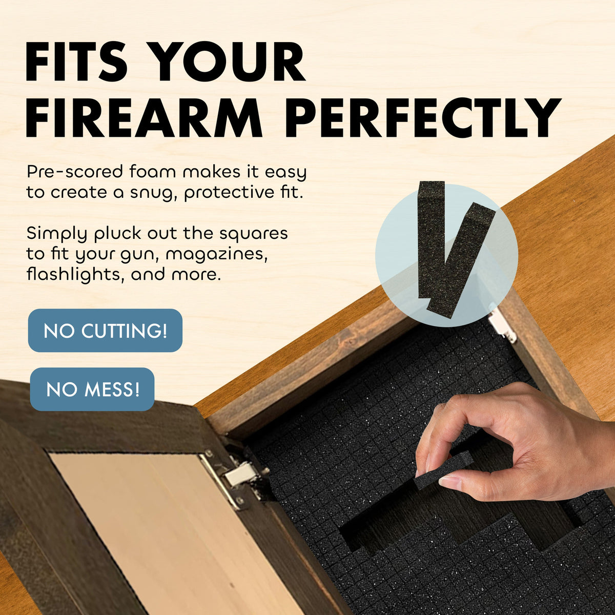 2nd Amendment Gun Safe - Wall Mounted Decorative Secure Gun Cabinet