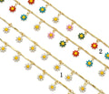 Daisy Flower Chain By Yard/Choker Necklace, sku#LS20c