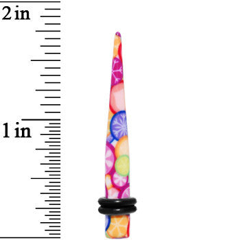 4G Groovy Retro Flower Acrylic Taper