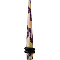 6G Green Snake Skin Acrylic Taper