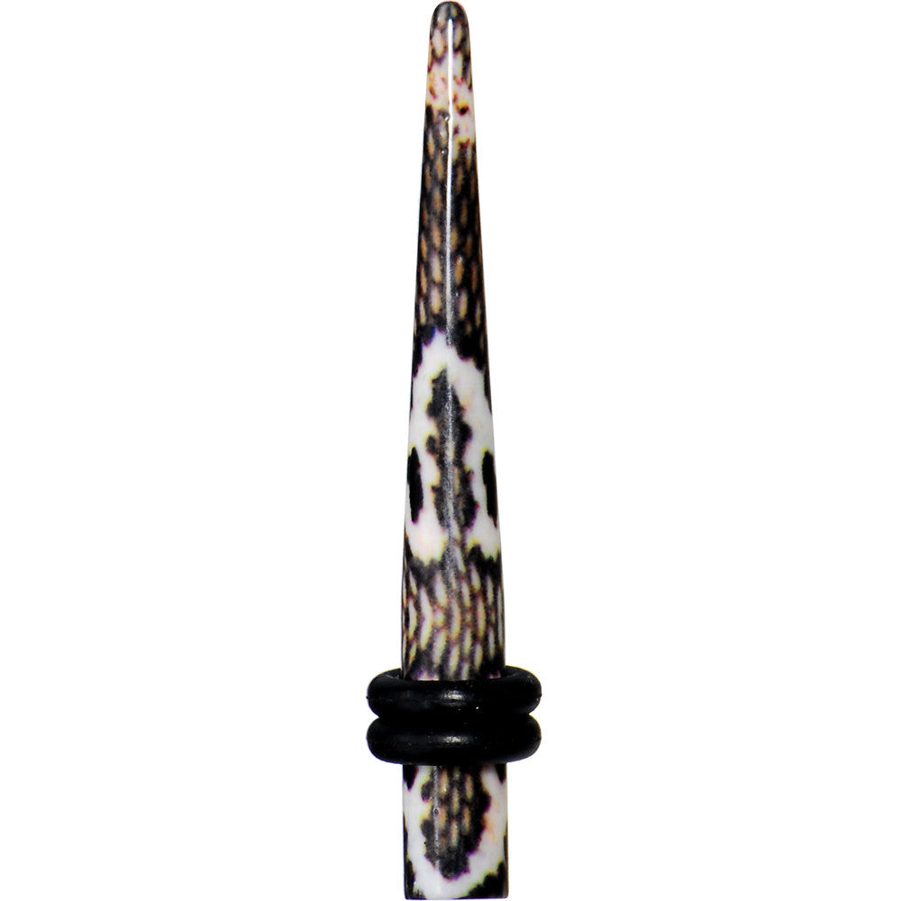6G Blushing Snake Skin Acrylic Taper