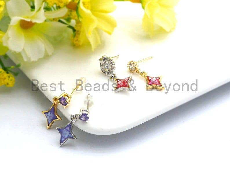 100% Natural White Color Shell North Star Pendant Charm, White Shell Charm, Shell star, Bracelet/Necklace making Charms, 10x14mm,SKU#Z343