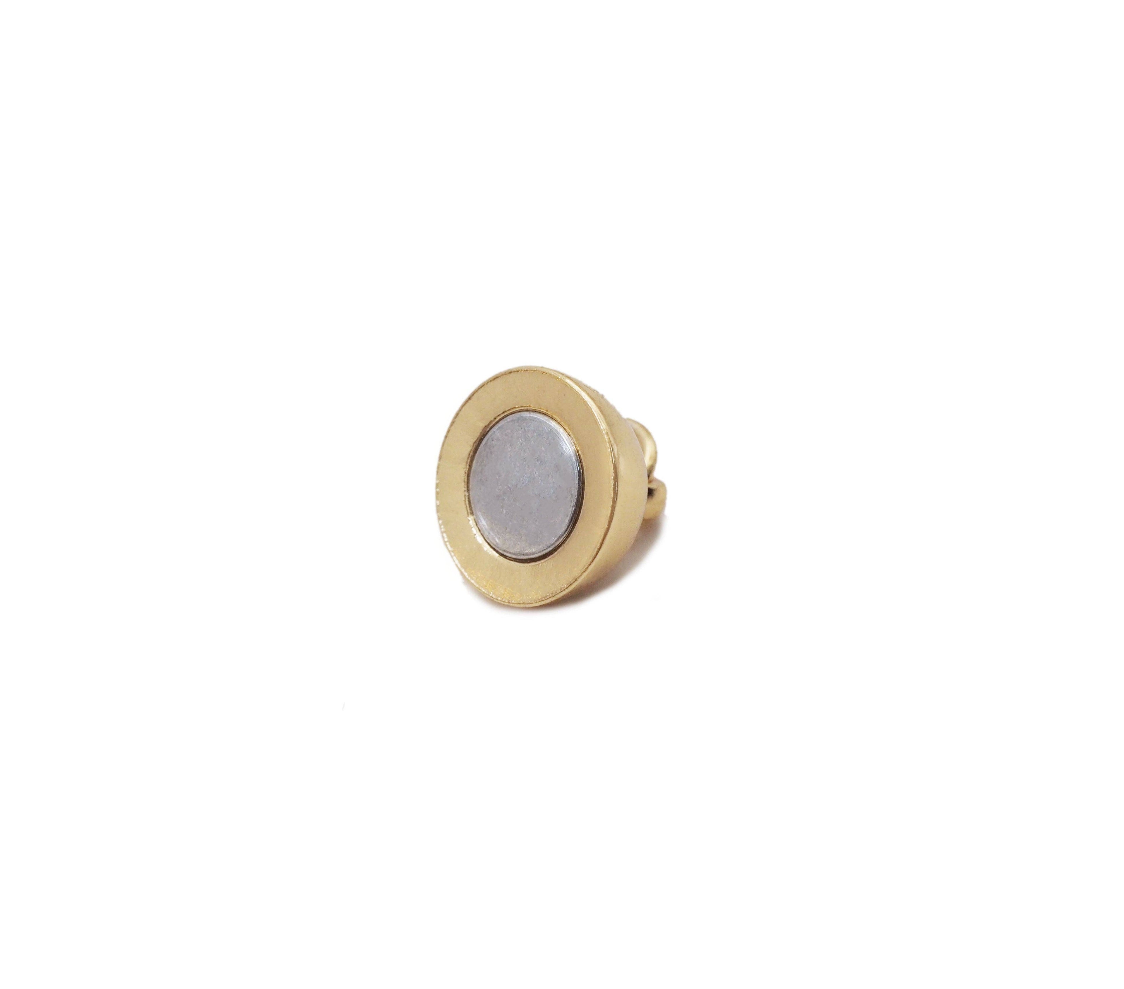 Gold Round Ball Magnetic Clasp, Sku#ZX116