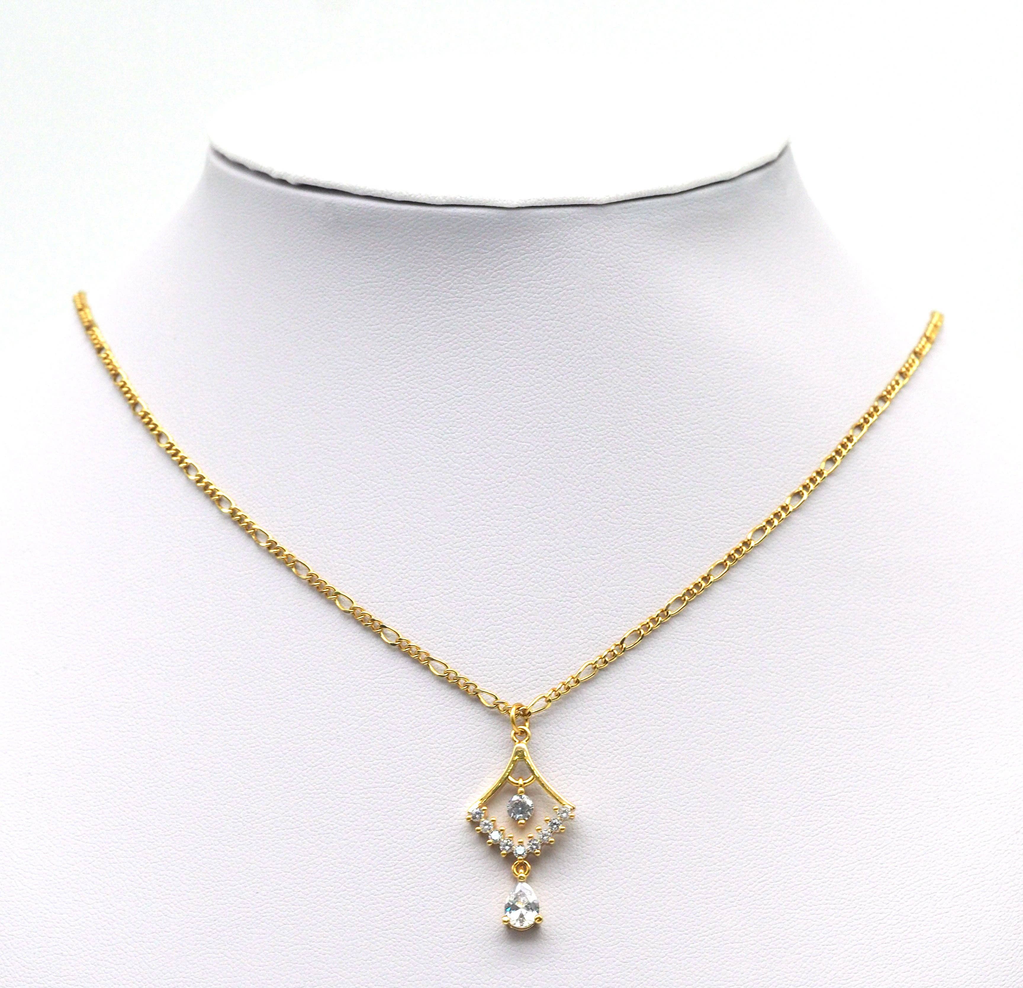 CZ Fan Shape Dangle Charm, Sku#ZX89