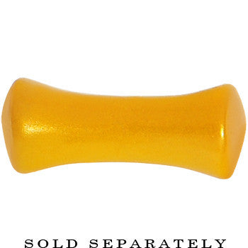 6G Honey Yellow Metallic Pearl Acrylic Saddle Plug