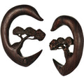 7/16 Organic Sono Wood Bonsai Tree Hanger Plug Set