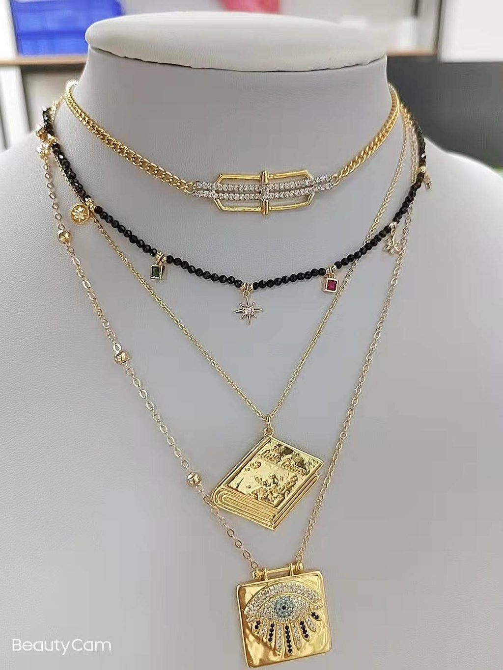 Bow and Arrow Cuban Chain Choker Neclace, sku#EF173