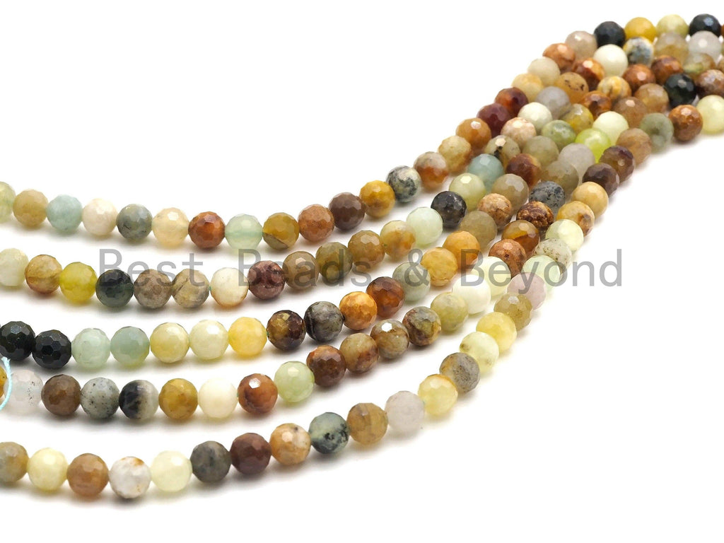 Quality Sparkly Mixed Color Flower Jade Beads, 15.5inch strand, SKU#U431