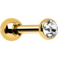 3mm Clear Gem Gold IP Tragus Cartilage Earring
