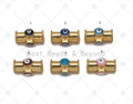 Colorful Enamel Evil Eye On Tube Shape Spacer Beads,18K Gold Filled Tube Charm, Necklace Bracelet Charm Pendant, Sku#Y596