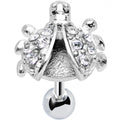 Clear Gem Lovely Ladybug Tragus Cartilage Earring
