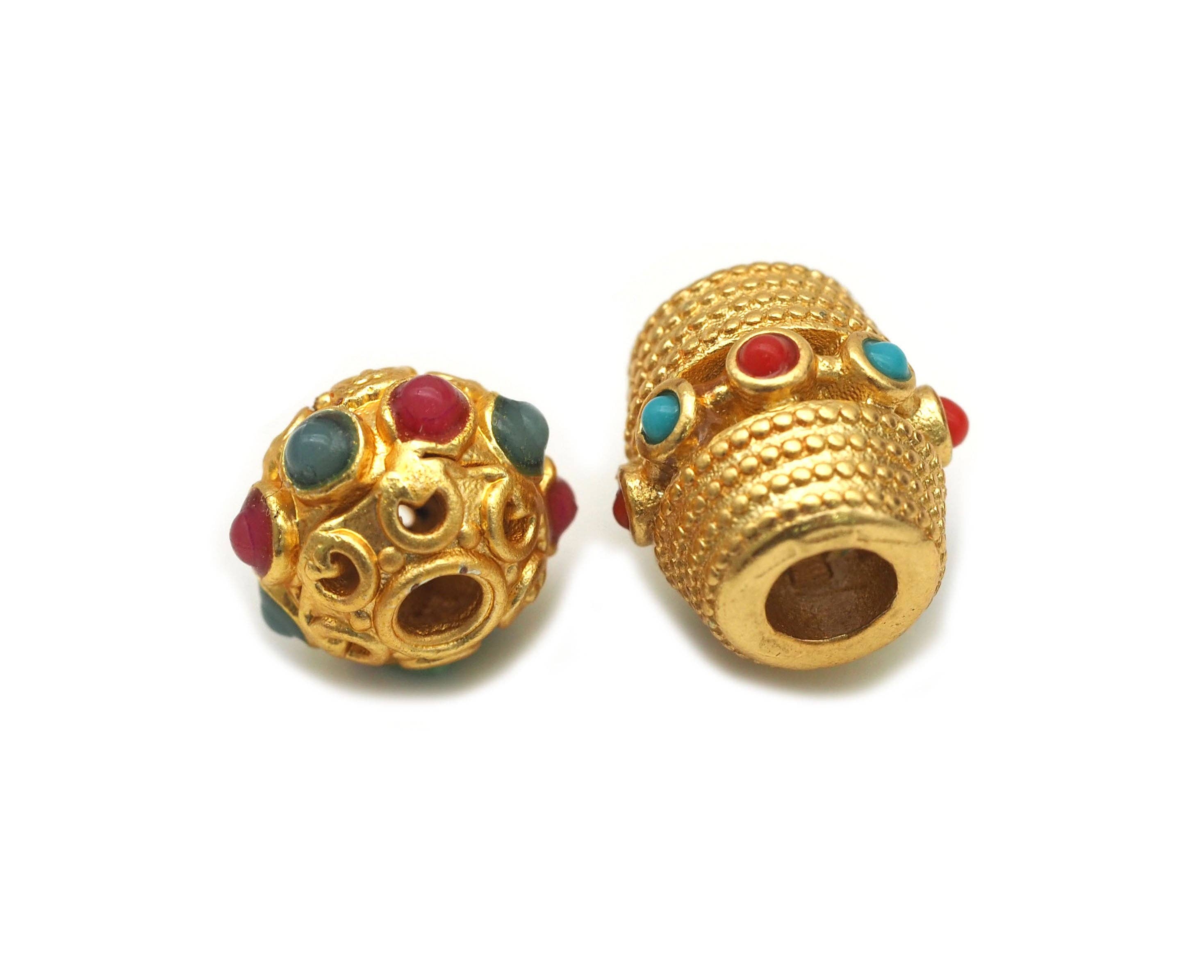 Enamel Spacer Beads, Sku#LX20c