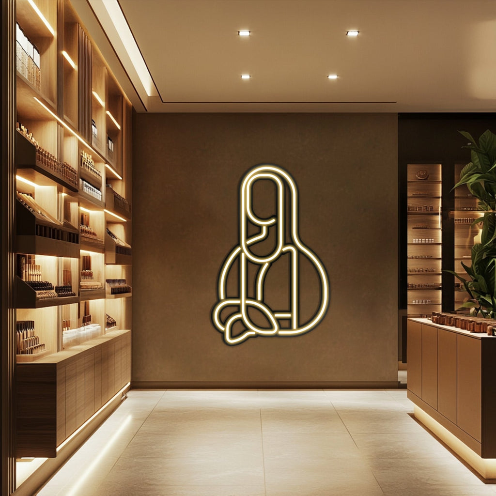 Mona Lisa Metal Neon Wall Art- LN0010