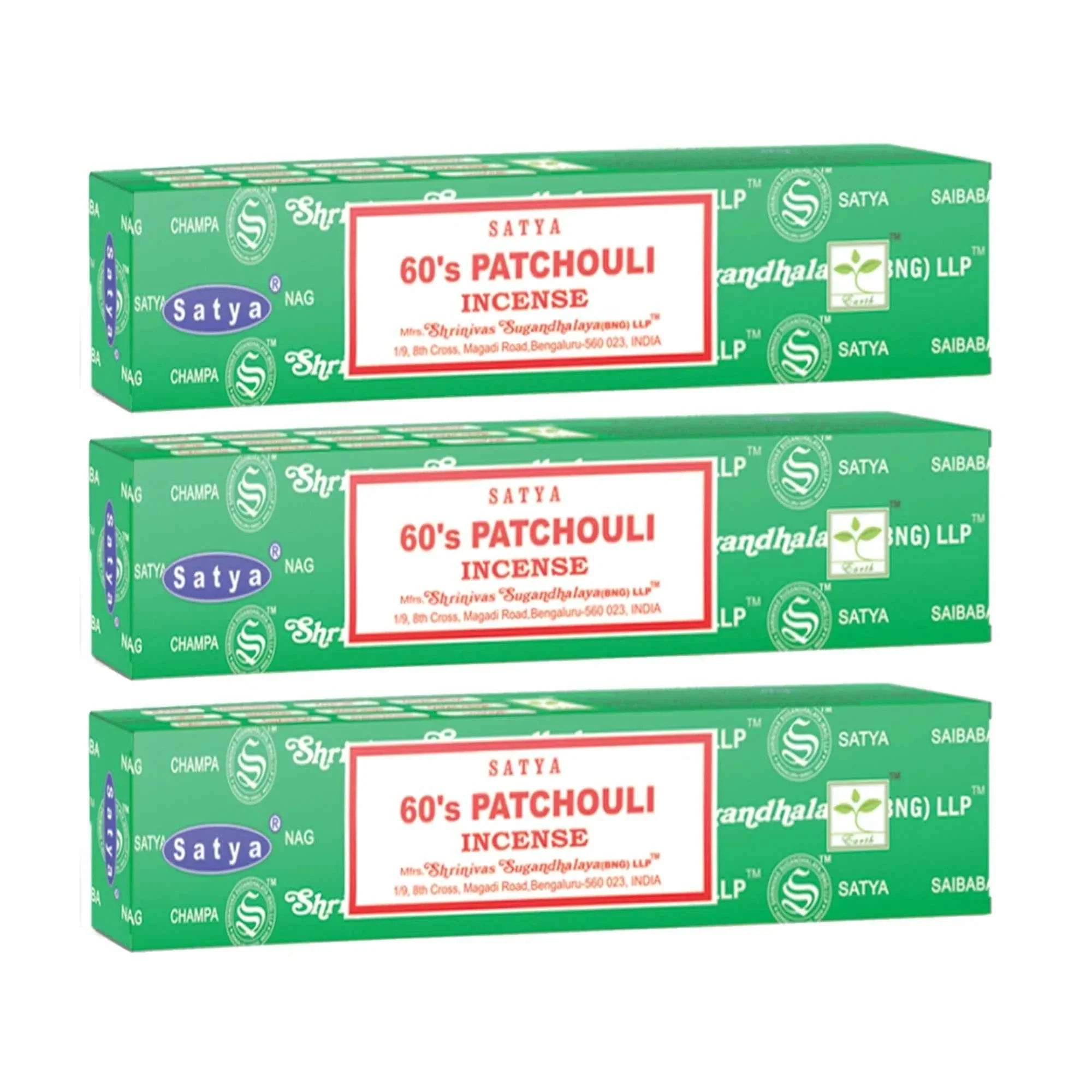60's Patchouli Incense Full Box - Satya