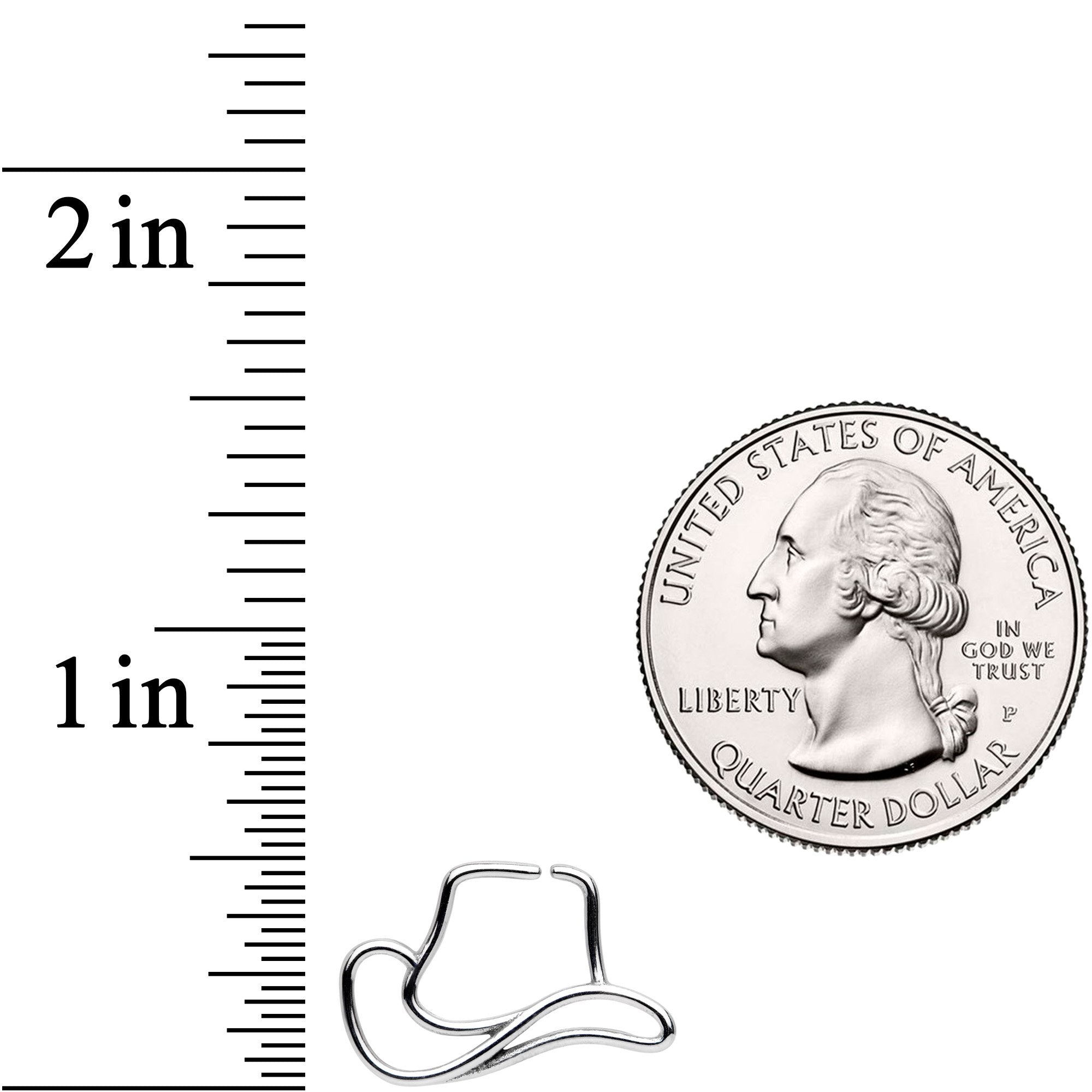 18G Howdy Folks Cowboy Hat Closure Ring