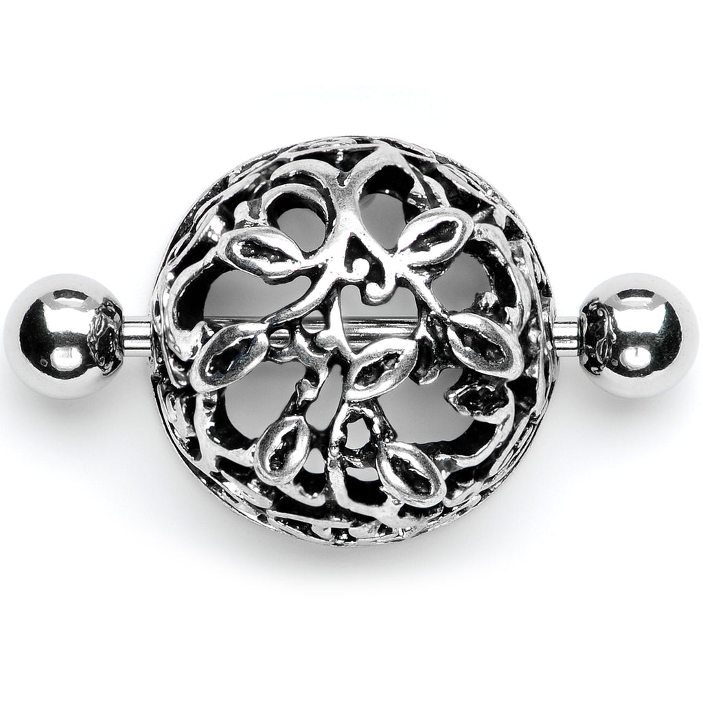14G 9/16 Framework Twining Vines Nipple Shield Set