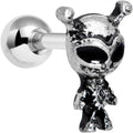 16G 1/4 Sweet Black Eyed Alien Tragus Cartilage Earring