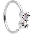 20G 5/16 Aurora Gem Duo Petite Nose Hoop