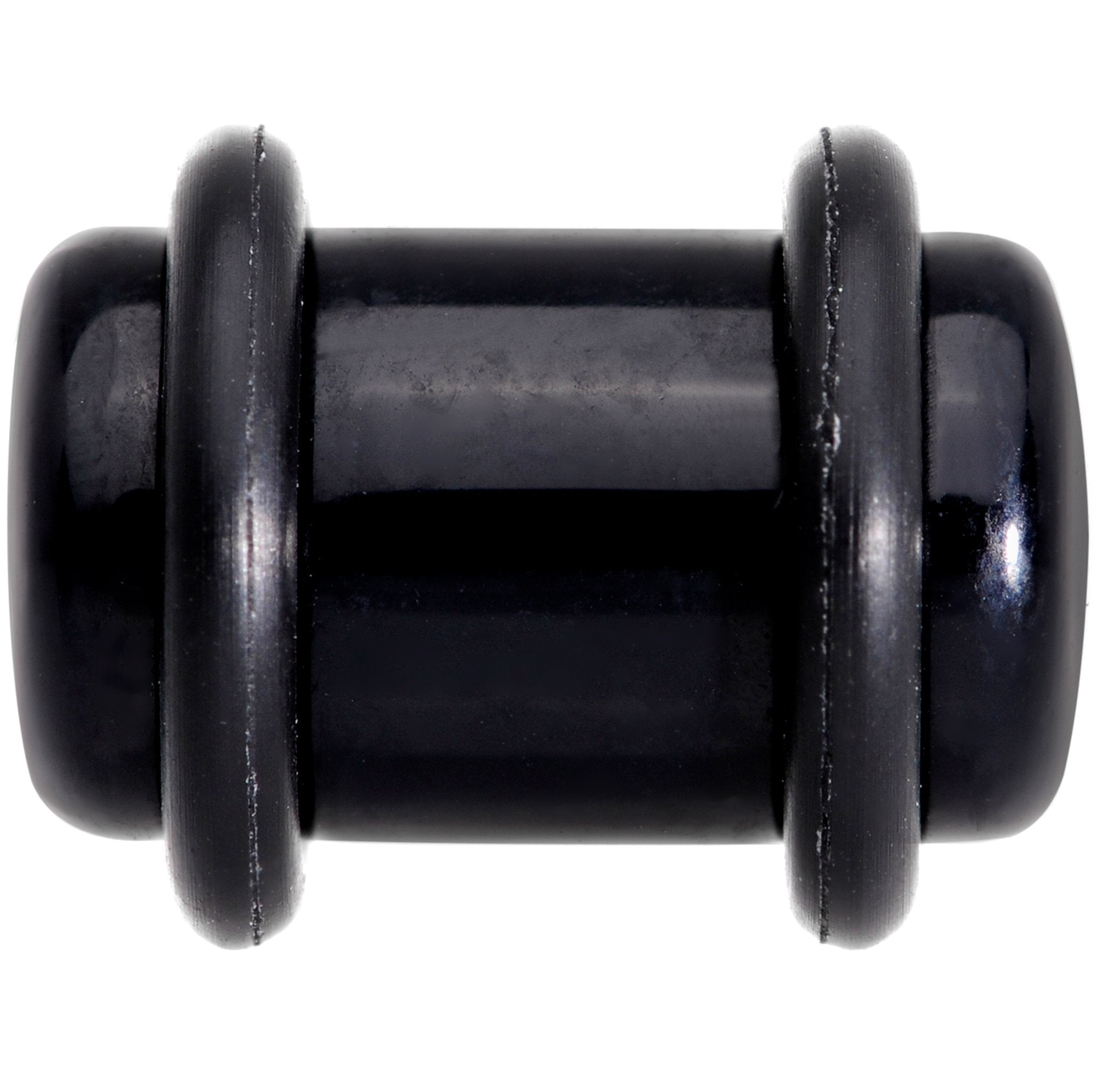 0G Basic Black Acrylic Straight Plug Set