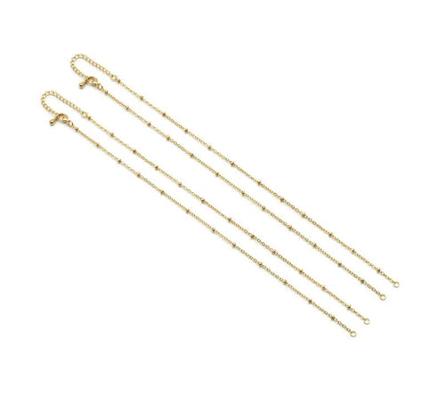 Dainty Ball Chain Connector Necklace, sku#EF233