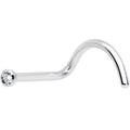 20G Clear 1.5mm Grade 23 Titanium Press Fit Left Side Nose Screw