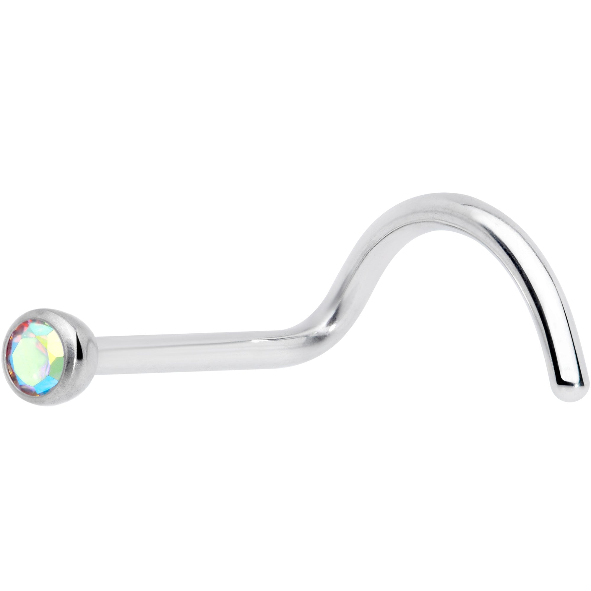 20G Aurora 2mm Grade 23 Titanium Press Fit Left Side Nose Screw
