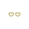 CZ Gold Twisted Heart Lock Clasp , Sku#Y840