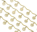 Gold Cute Smiley Face Chain By Yard, sku#LS26