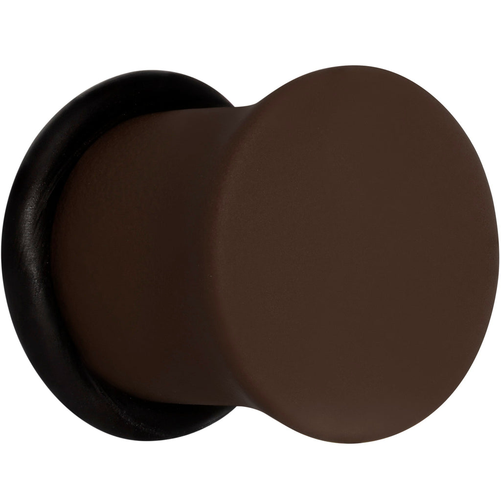 Delicious Dark Brown Matte Acrylic Single Flare Plug Set