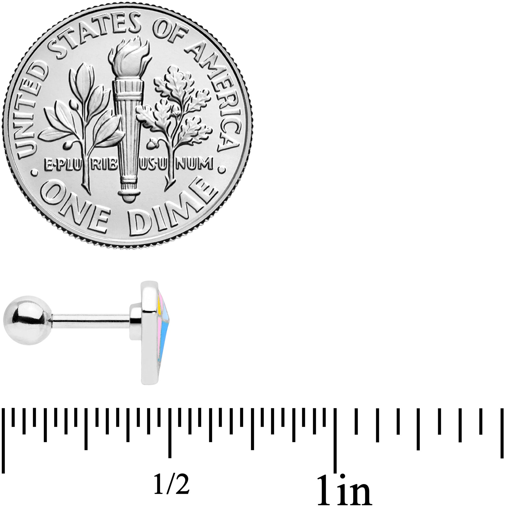 16G 1/4 Geologist Prize Cartilage Tragus