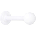 16G 5/16 White Acrylic Matte Labret Monroe Tragus
