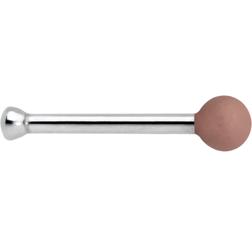 20G 1/4 Brown Matte 2mm Nose Bone