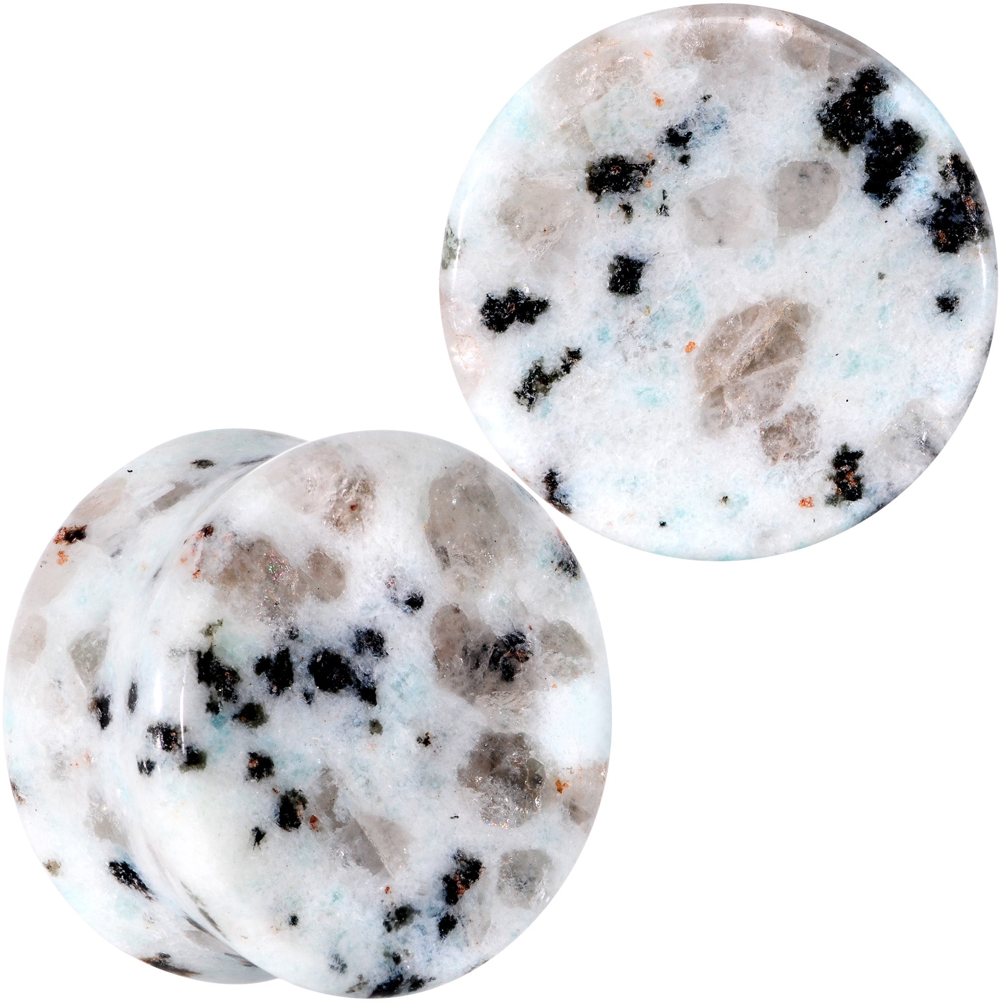 Natural Tianshan Jade Stone Saddle Plug Set