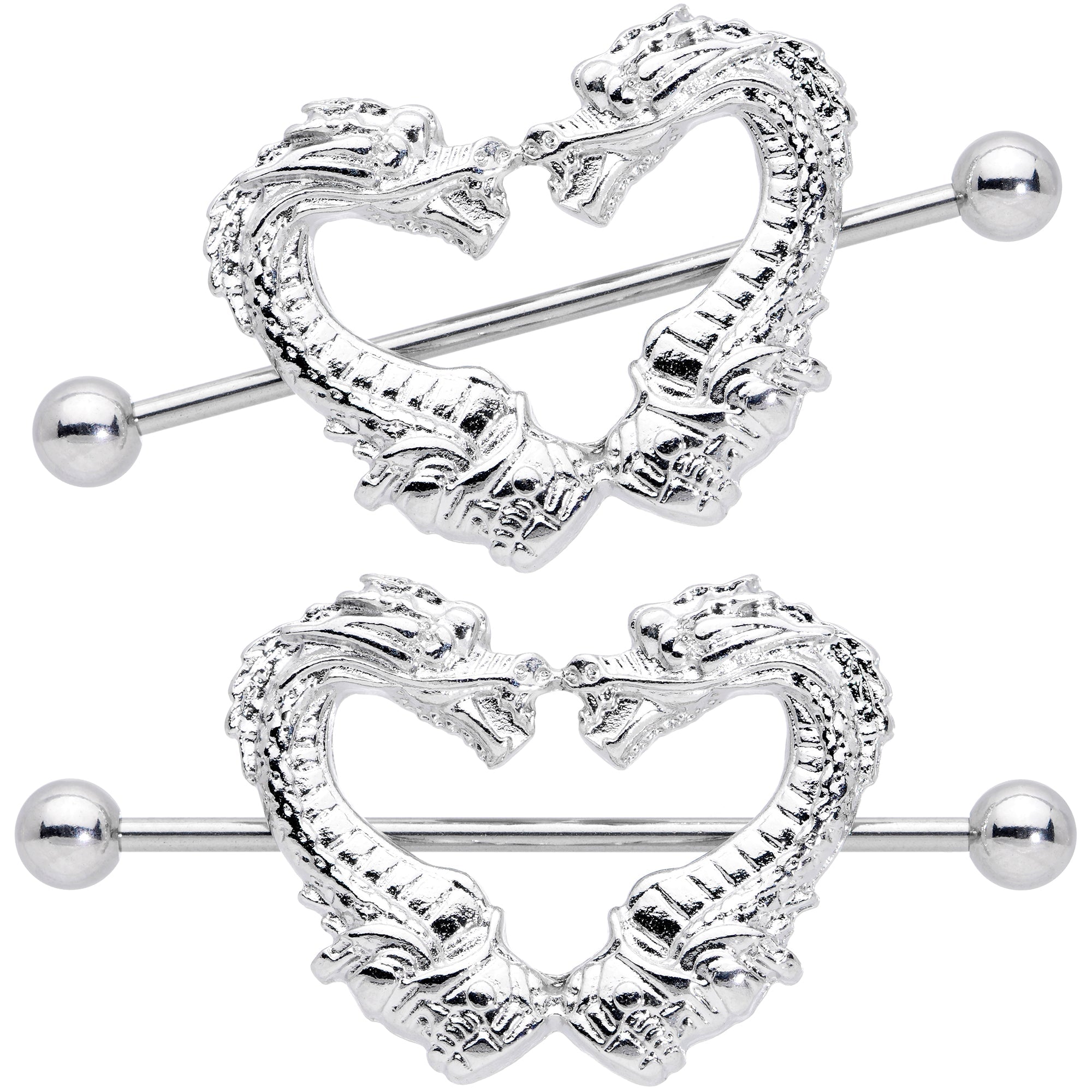 14G 13/16 Dragons Heart Nipple Shield Set