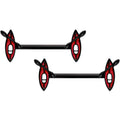 14G 9/16 Black Red Summer Kayak Boat Barbell Nipple Ring Set