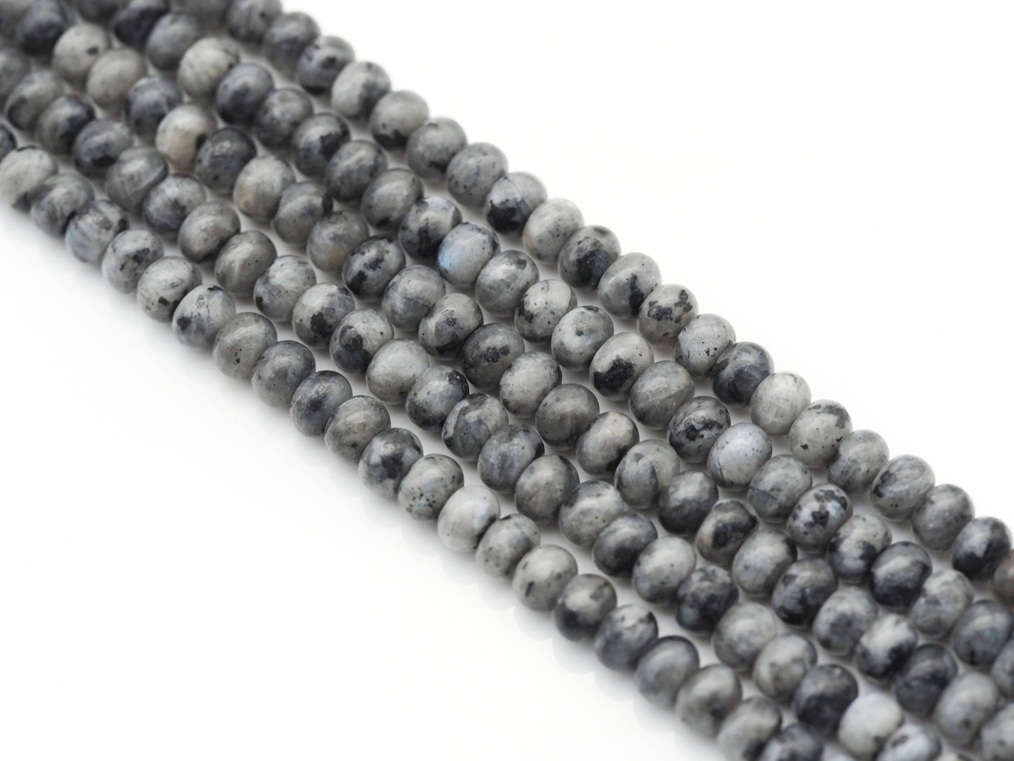Genuine Lavikite Rondelle Smooth Beads, 4x6mm, Sku#U1422
