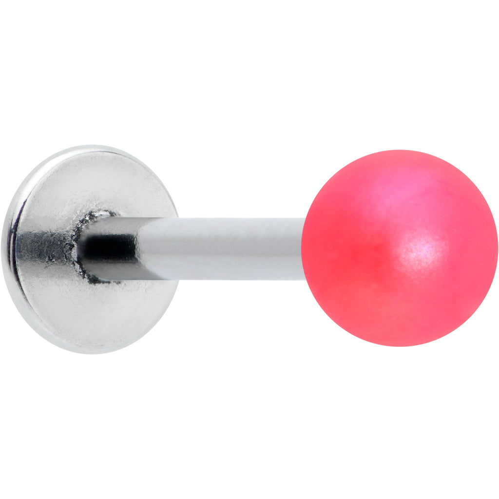 16G 5/16 Matte Pink Aurora Labret Monroe Tragus