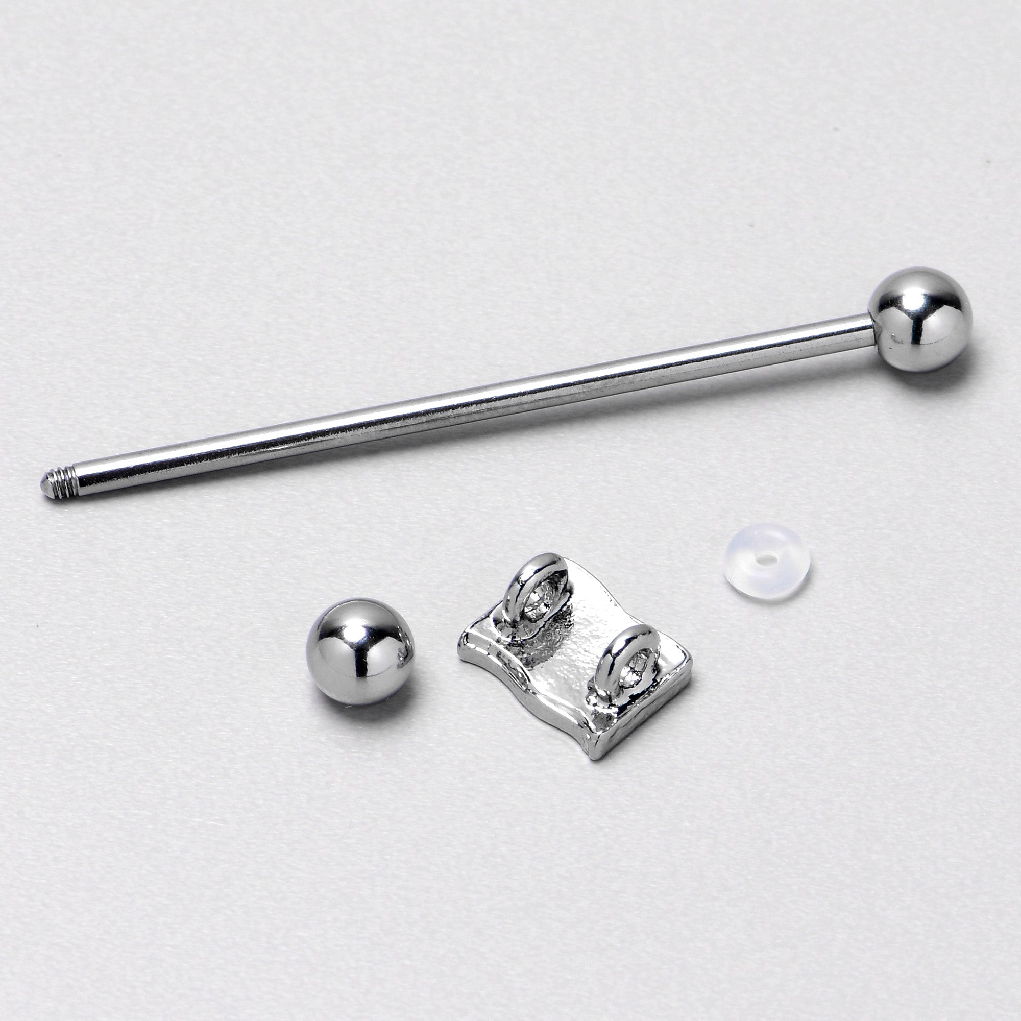 14G Patriotic Flag Industrial Barbell 38mm