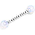14G 5/8 Opalite Natural Stone Tongue Ring